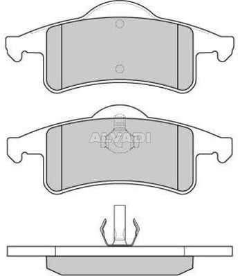 Borg /& Beck BBP1782 Rear Brake Pads Ate - Teves
