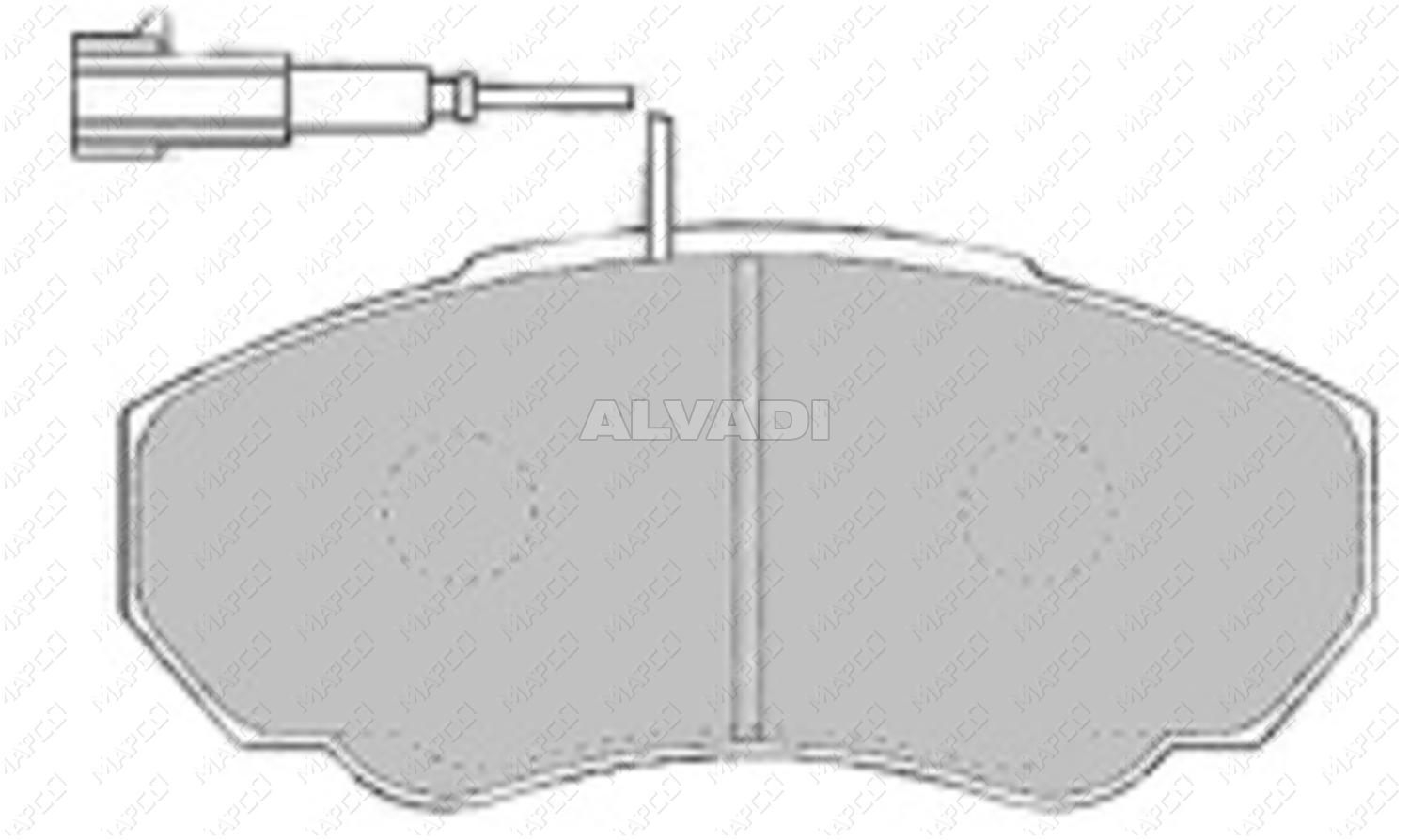 Brake Pad Set, disc brake MAPCO 6554 for SEAT AL880823 alvadi.ee