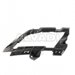 Front bumper spoiler mounting