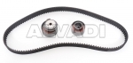 Pulley kit with timing belt